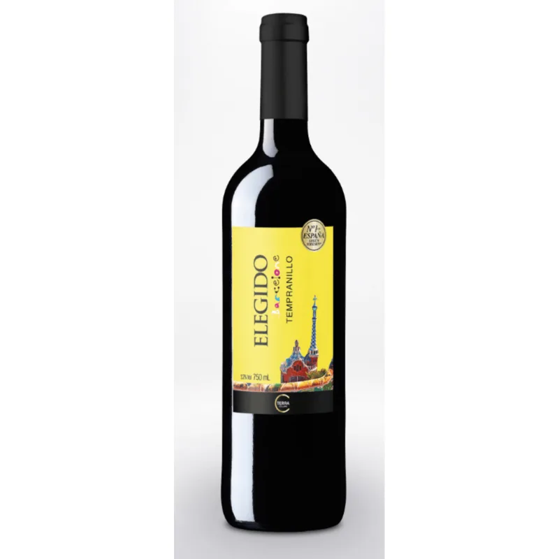 Vin Esph Elegido 750ml-Gf Barcelone Tempranillo Vinho Espanhol Elegido Barcelona Tempranillo 750ml