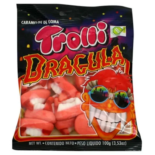 Bala Gourmand Goma Dracula Trolli 100g - TROLLI