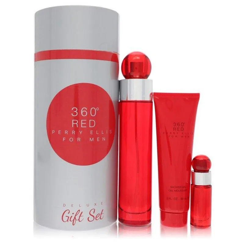 CX.PRES. 100 ML Eau De Toil.7 ML Mini EDT+90 ML Gel de Banho Tube Box Masculino Perry Ellis 360 Red Col. CX.PRES. 100 ML Eau De Toil.7 ML Mini EDT+90 ML Gel de Banho