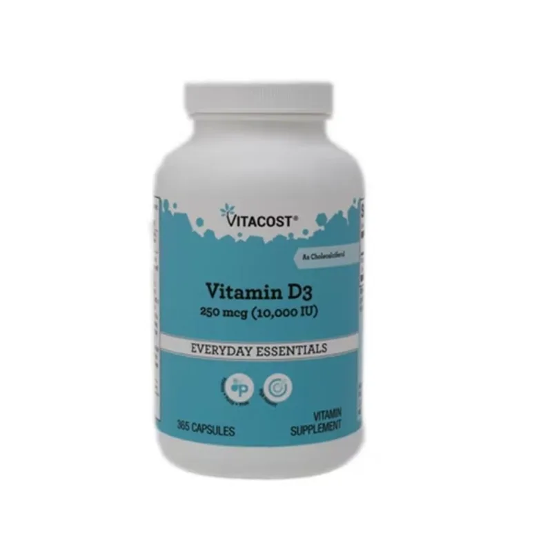 Vitacost Vitamina D3 259 Mcg 10,000 Ui 365 Cápsulas