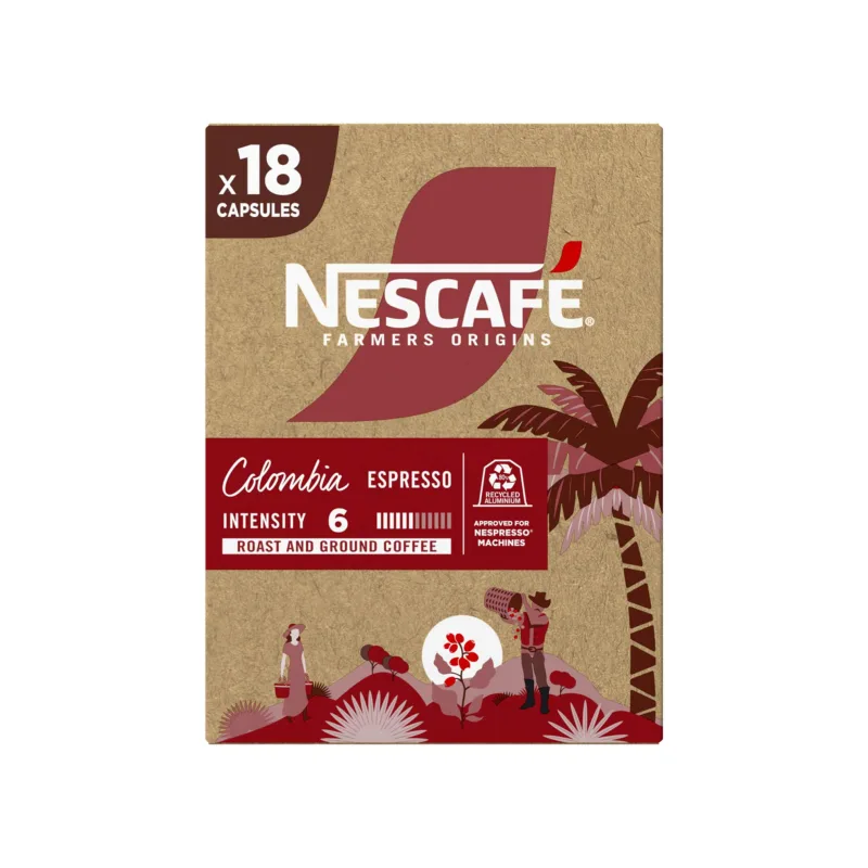 Cápsulas de Café Espresso Colombia Nescafé 18 unidades - Nescafé - Mercearia