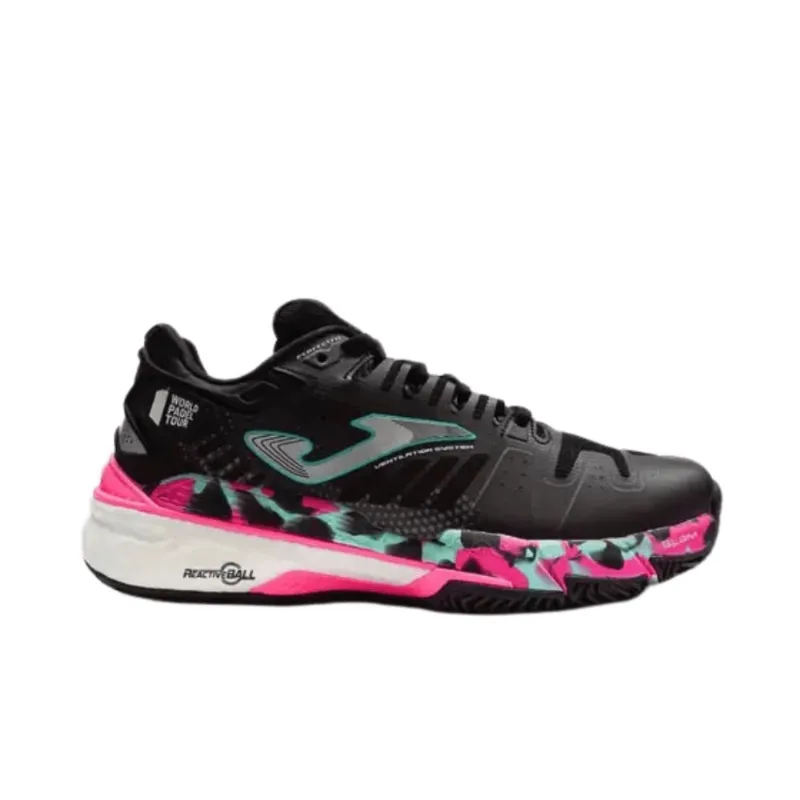 Tenis Joma Slam Lady Clay Feminino - Preto e Rosa