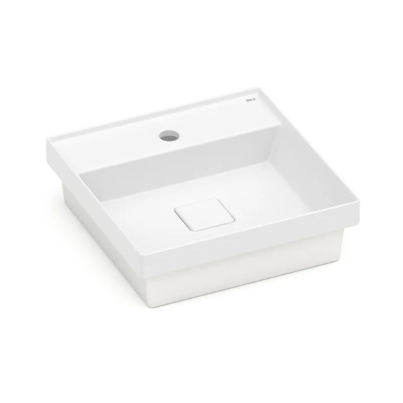 Cuba Sobrepor 400X400 Com Mesa T11 Terra Blanco Matte Roca
