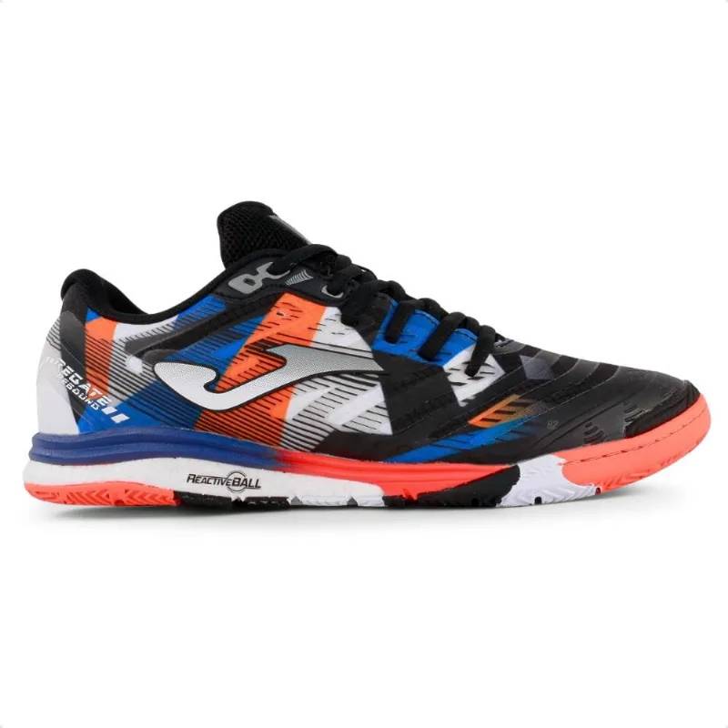 Chuteira Futsal Joma Regate Rebound Masculino 42 / Preto / Coral