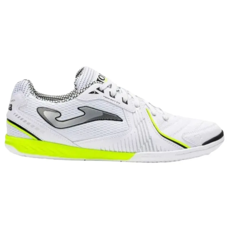 Chuteira Futsal N° 39 Joma Dribling Branco E Amarelo (MP)