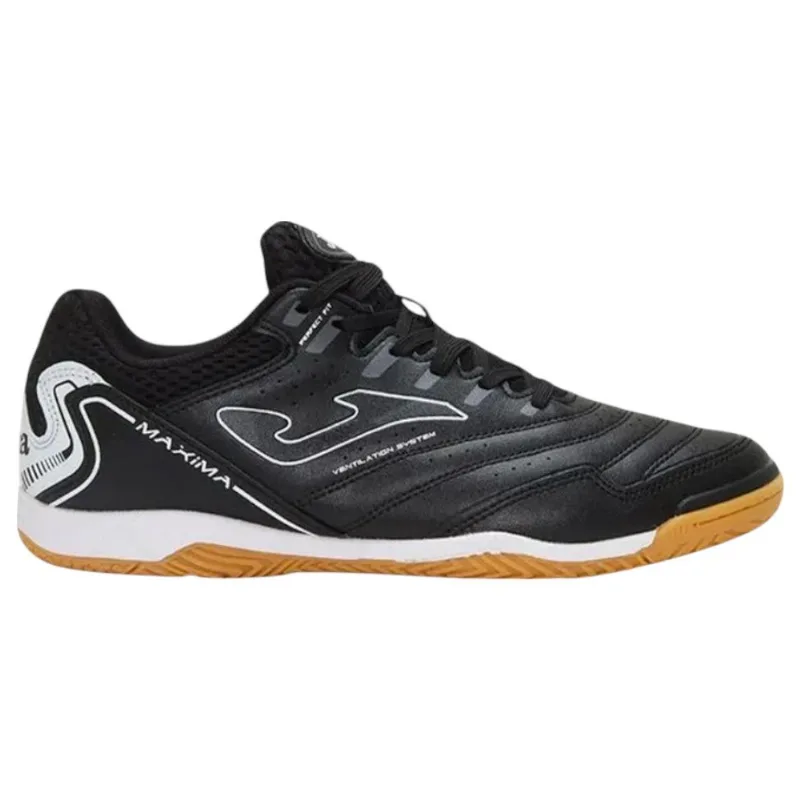 Chuteira Futsal N° 39 Joma Maxima Preto E Branco (MP)