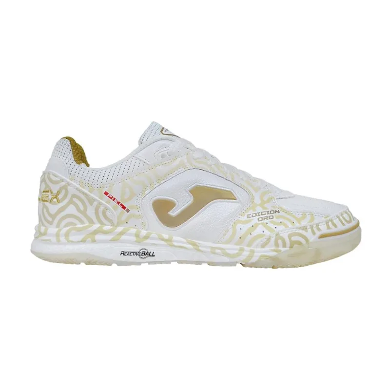 Chuteira Futsal Joma Top Flex Rebound Edição Oro Unissex 41 / Branco