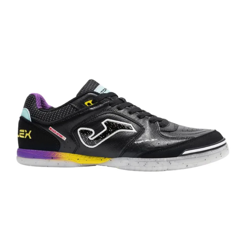 Chuteira Masculina Futsal Nº37 Joma Top Flex Preto Roxo (MP)