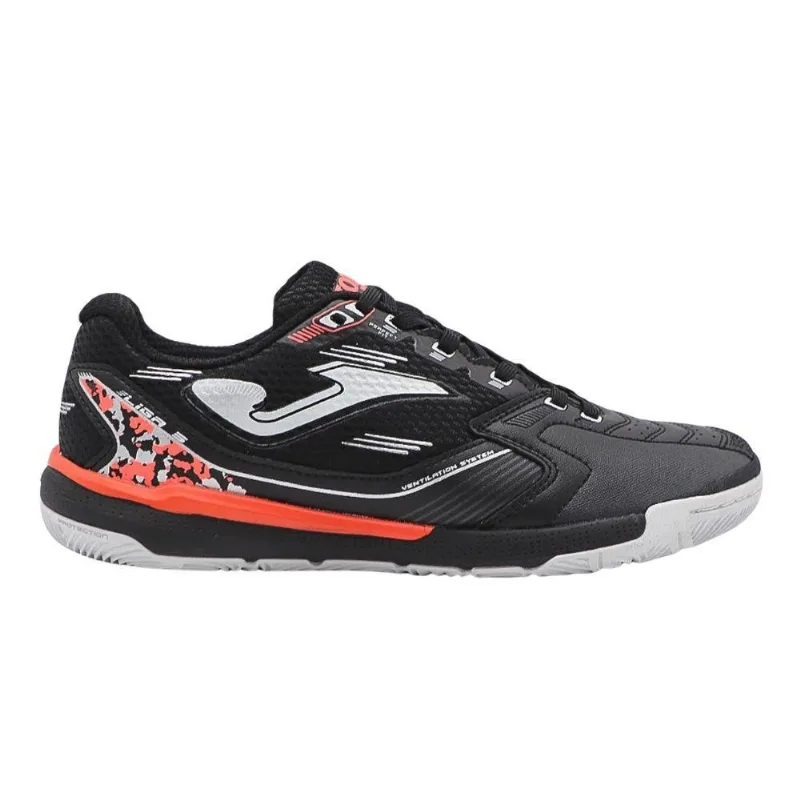 Chuteira Futsal Masculina N°42 Joma Liga 5 Preto Laranja (MP)