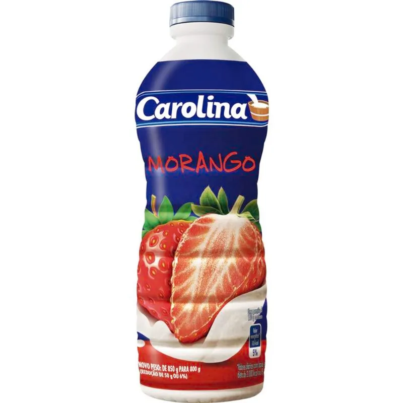 Bebida Láctea Carolina Morango 800g