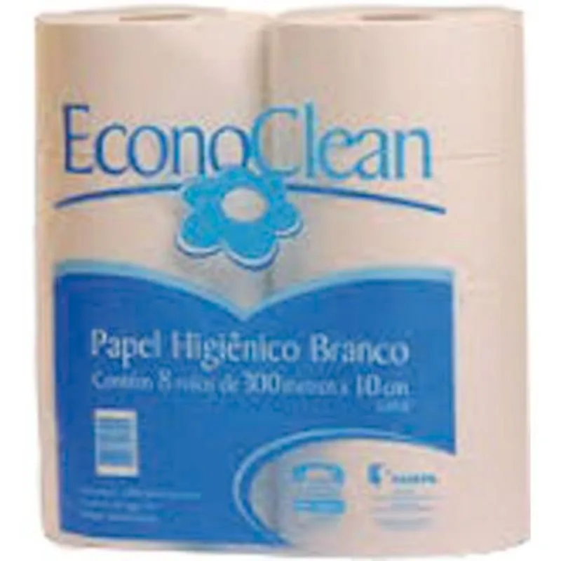 Papel Higiênico Econoclean 300m 8 rolos