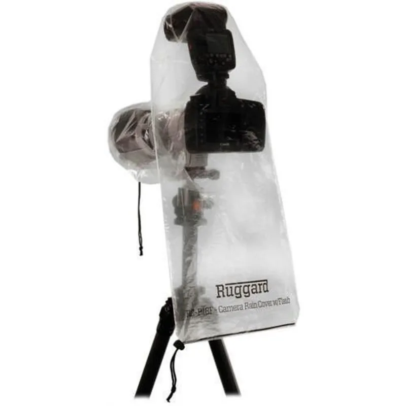 Capa De Chuva Para Dslr Lente Até 45cm+flash Ruggard Rc-p18f