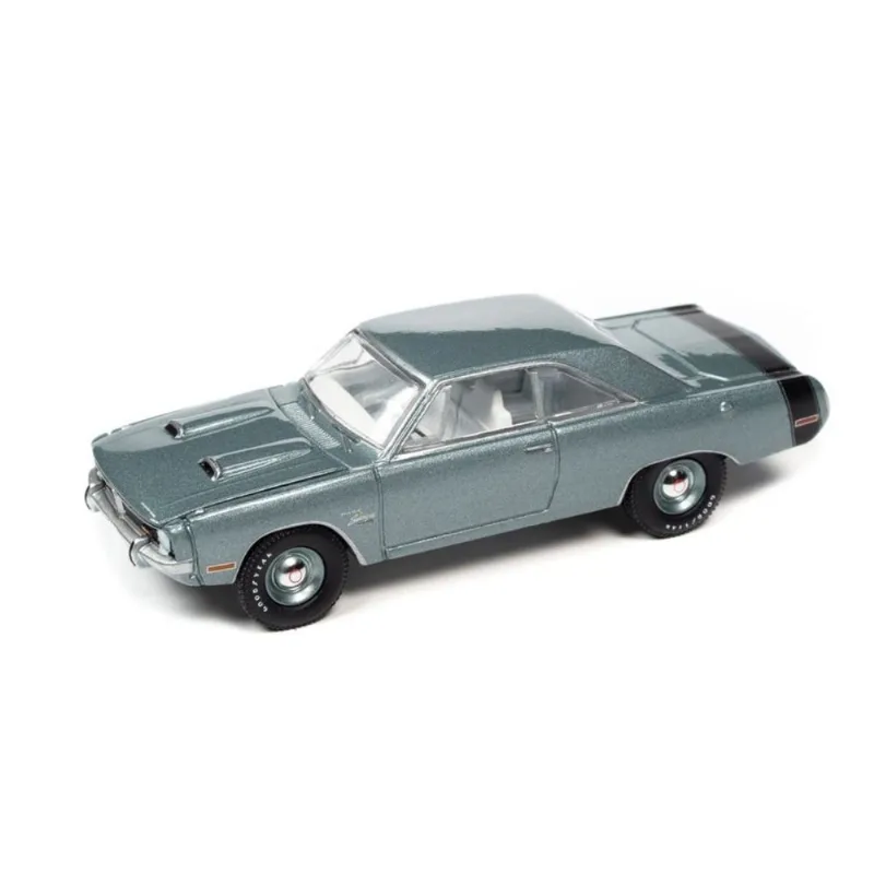 Miniatura Carro Dodge Dart Swinger 1971 1/64 Cinza Auto World Awsp105A