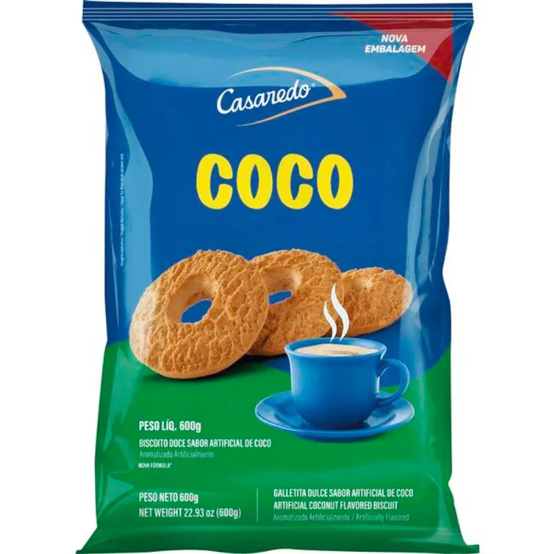 Biscoito Rosquinha Casaredo Coco 600g