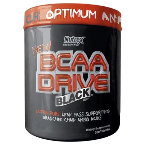 Esportivo Nutrex Research Bcaa Drive Black Pote 200 Tabletes - NUTREX - Suplementos
