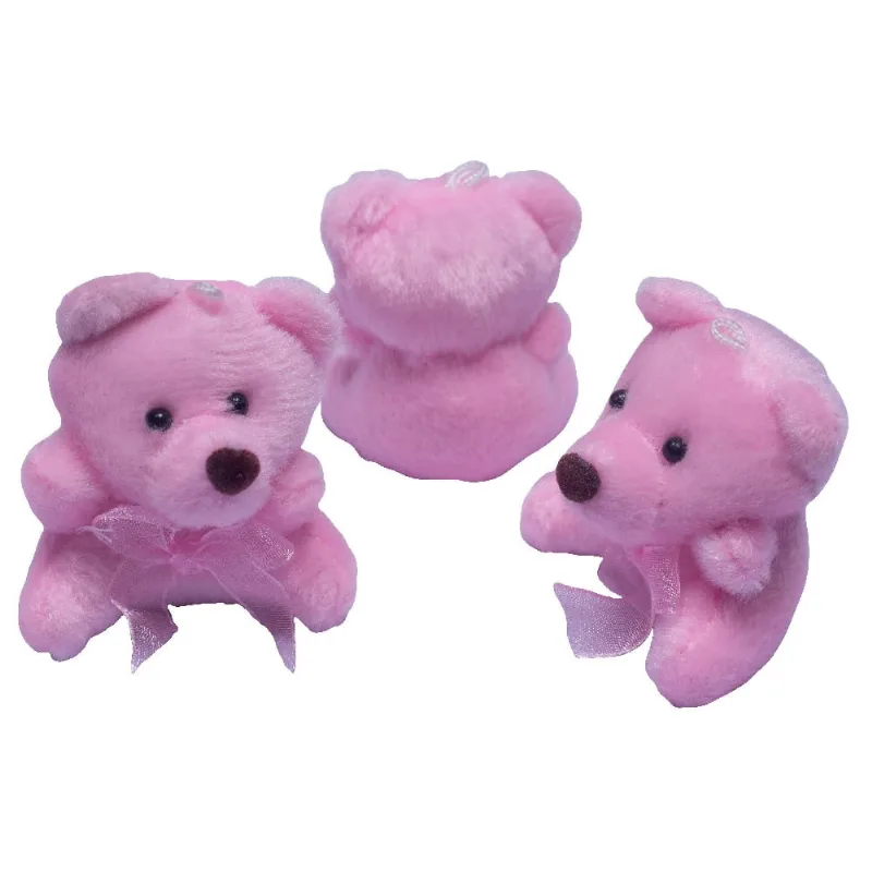 PINGENTE URSINHO 60MM EM POLIESTER COM 40 PEÇAS 213 - Rosa