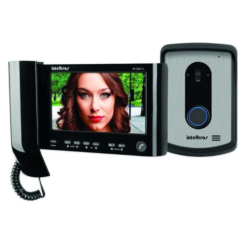 Kit Interfone Camera Iv 7010 Hs Intelbras E Fechadura Fx 500