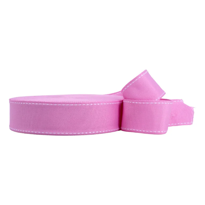Fita Pespontada 38MM em Poliester com 50 Metros 337 - Rosa