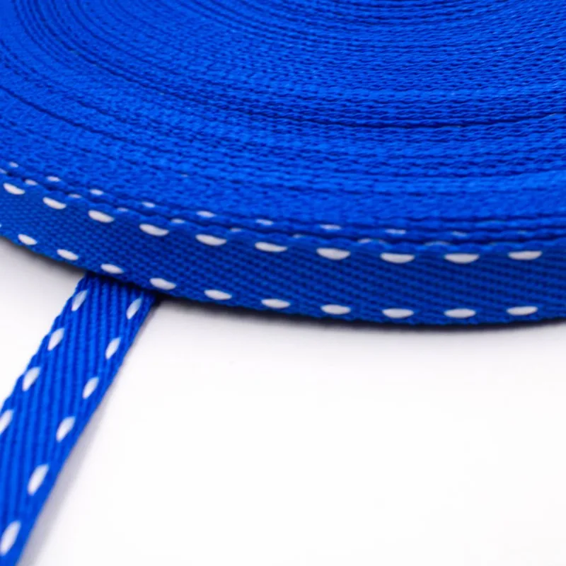 FITA PESPONTADA 10MM EM POLIESTER COM 50 METROS 407 - Azul Royal
