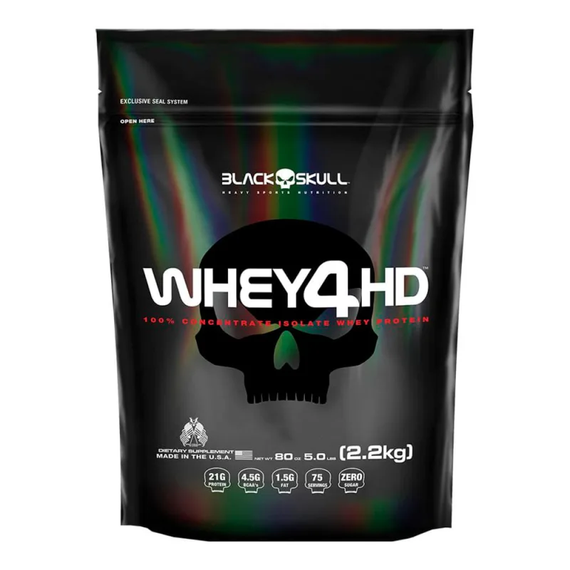 Whey 4HD 2,2kg Refil - Black Skull - Black Skull