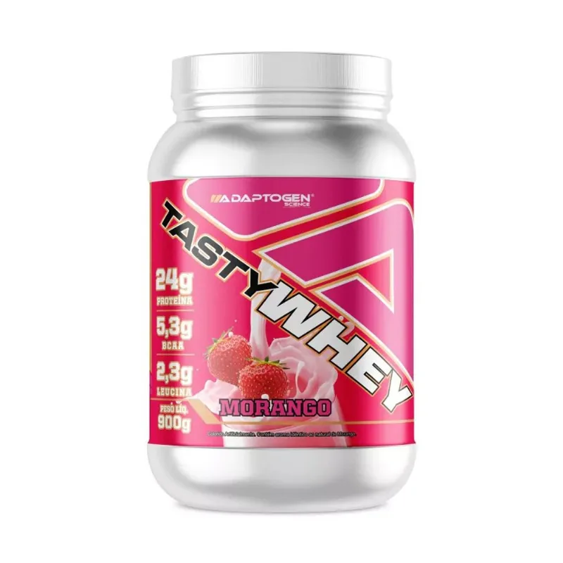 Whey Protein Adaptogen Tasty Whey 3W Morango 912g