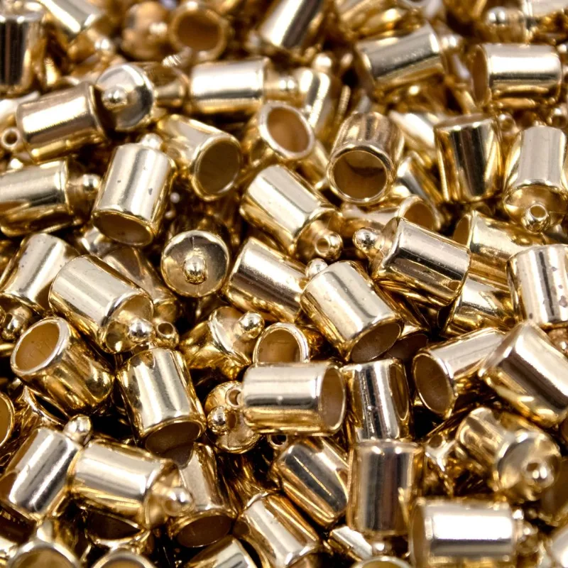 Terminal Para Colagem 08X10mm Em Abs Com 250G 073 - Dourado