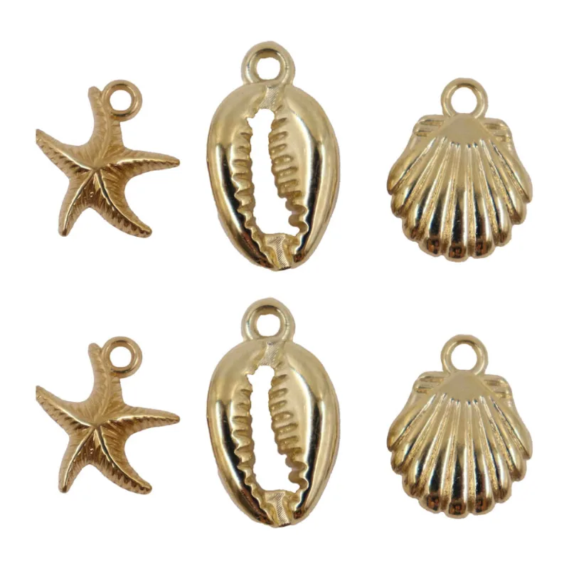 Pingente Fundo Do Mar Em Abs Com 250G 073 - Dourado