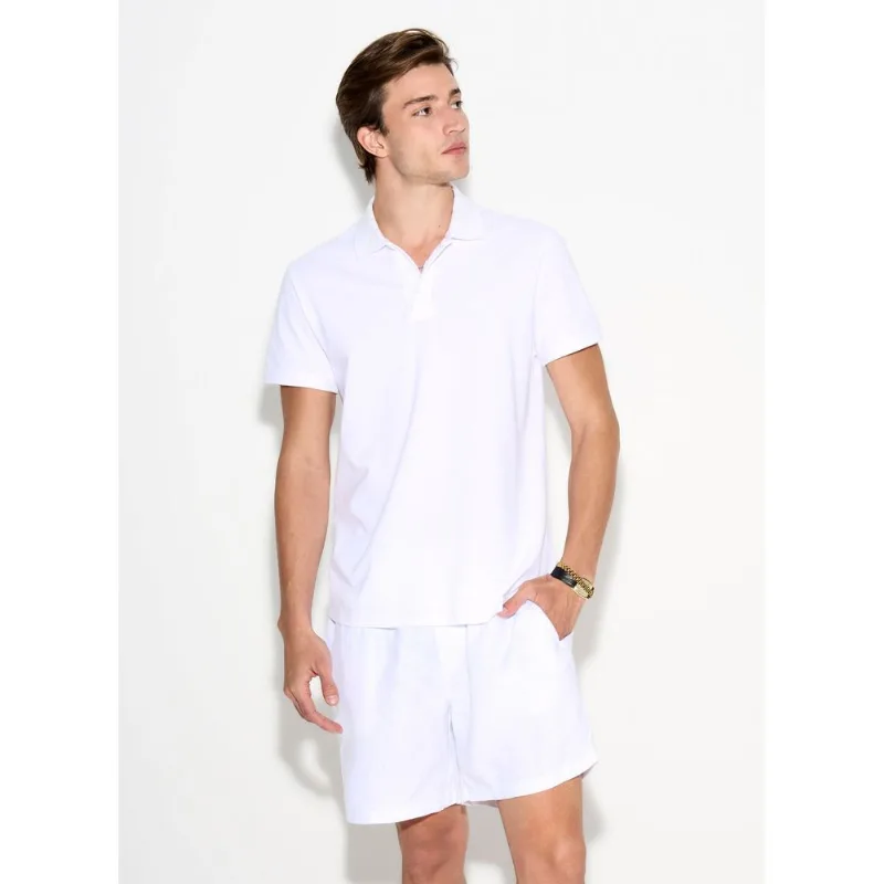 Polo Regular Fit Isla White John John Masculina GG