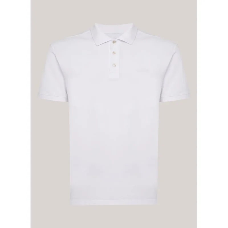 Polo Slim Fit New Simple Basic White John John Masculina M