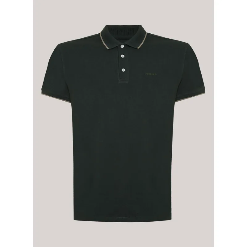 Polo Regular Fit Two Lines Verde John John Masculina M