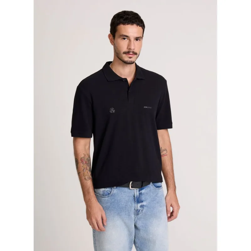 Polo Regular Fit Key Left Black John John Masculina GG