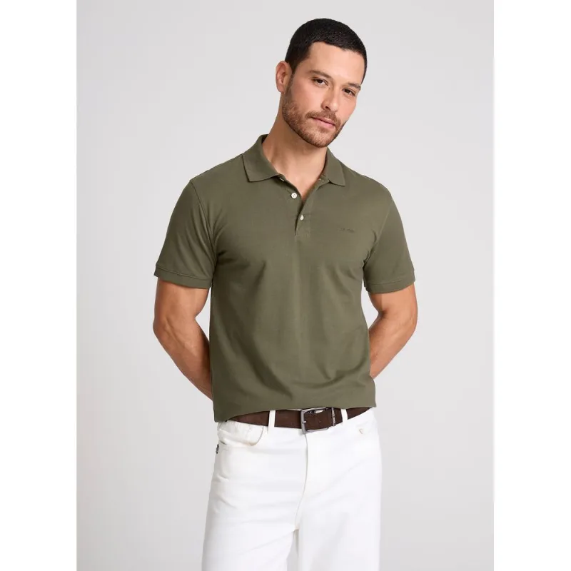 Polo Slim Fit New Simple Basic Militar John John Masculina M