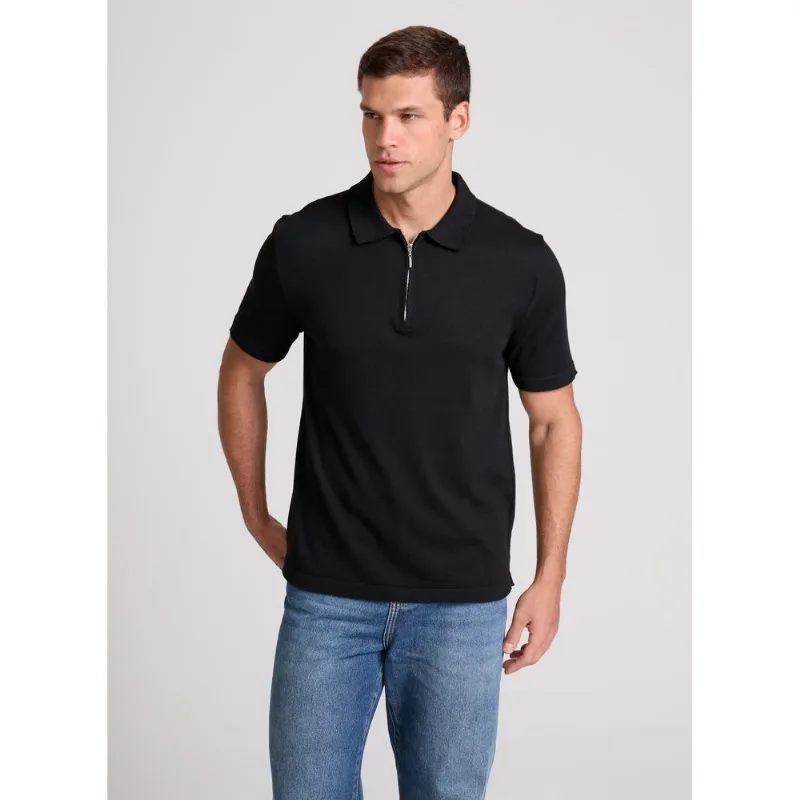 Polo Justa Tricot Black John John Masculina P