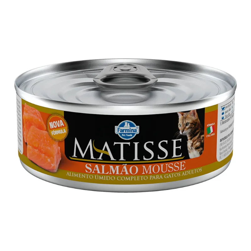 Ração Úmida Matisse Mousse Gatos Adultos Salmão 85 g