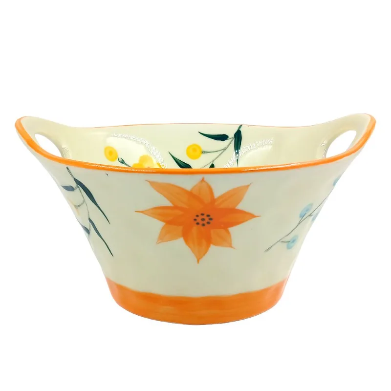 Bowl Floral 20cm em Cerâmica Lila Cosméticos