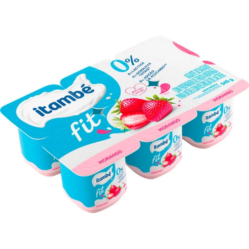 Iogurte Polpa Fit Itambé Morango 540g