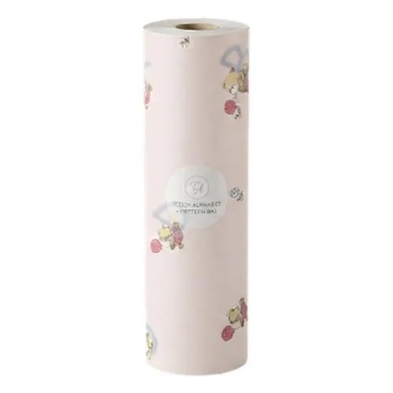 Papel De Parede Ursinhos Kawayi Rosa Claro 50x1000cm (MP)