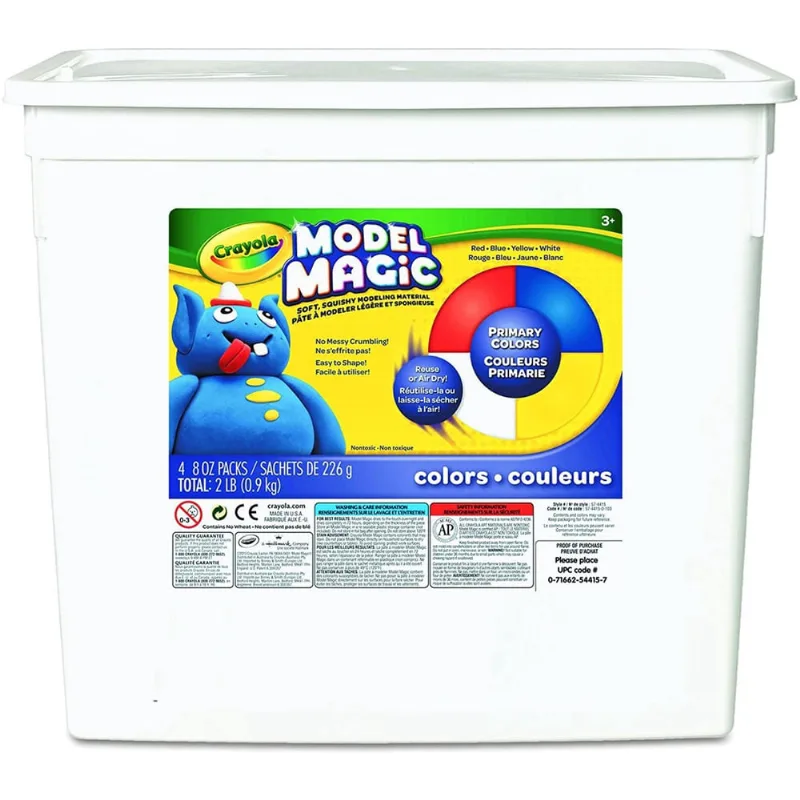 Crayola Model Magic, Cores Primárias, 2000mlb. Bucket