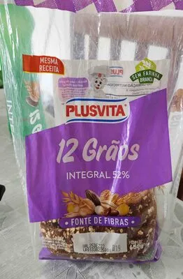 Pão Integral 12 grãos - Plus vita
