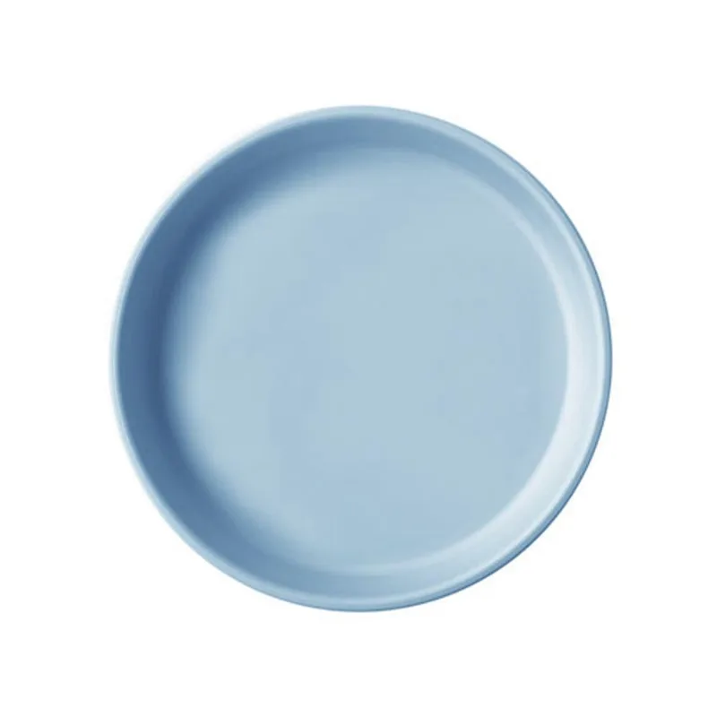 Prato Infantil de Silicone Basic Plate Mineral Blue - Minikoioi