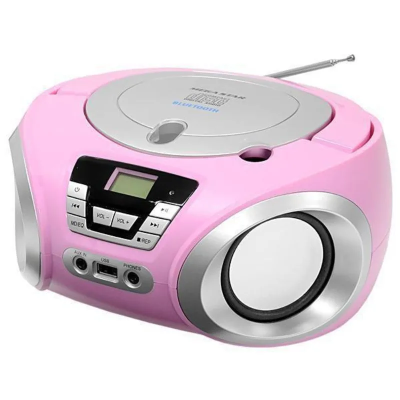 Micro System Portátil Megastar Mp-1842bt Rosa 1200w Fm Usb