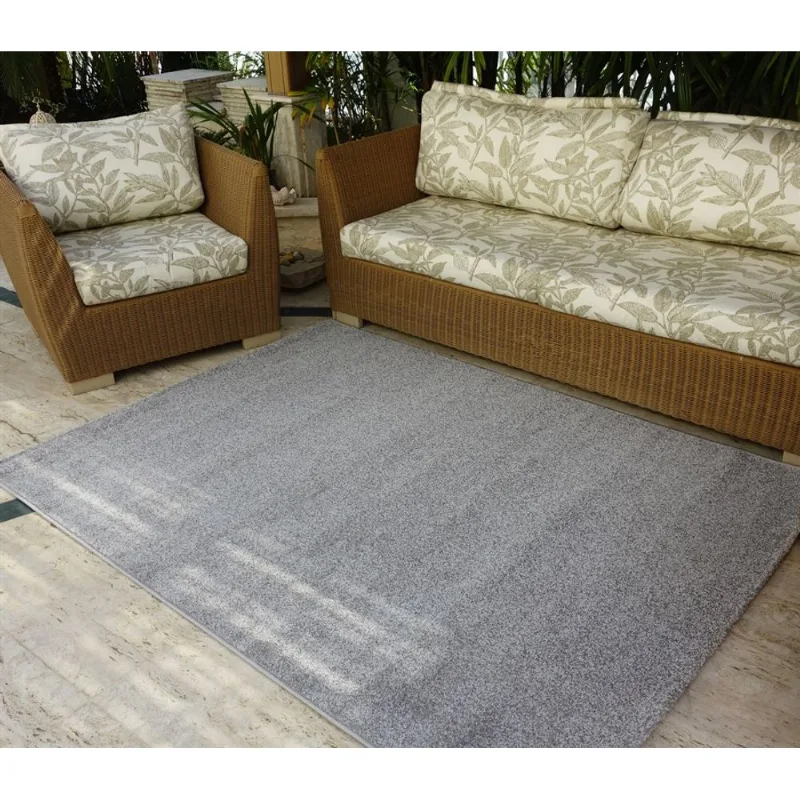 TAPETE SEVILHA LISO 1,50 X 2,00 CINZA