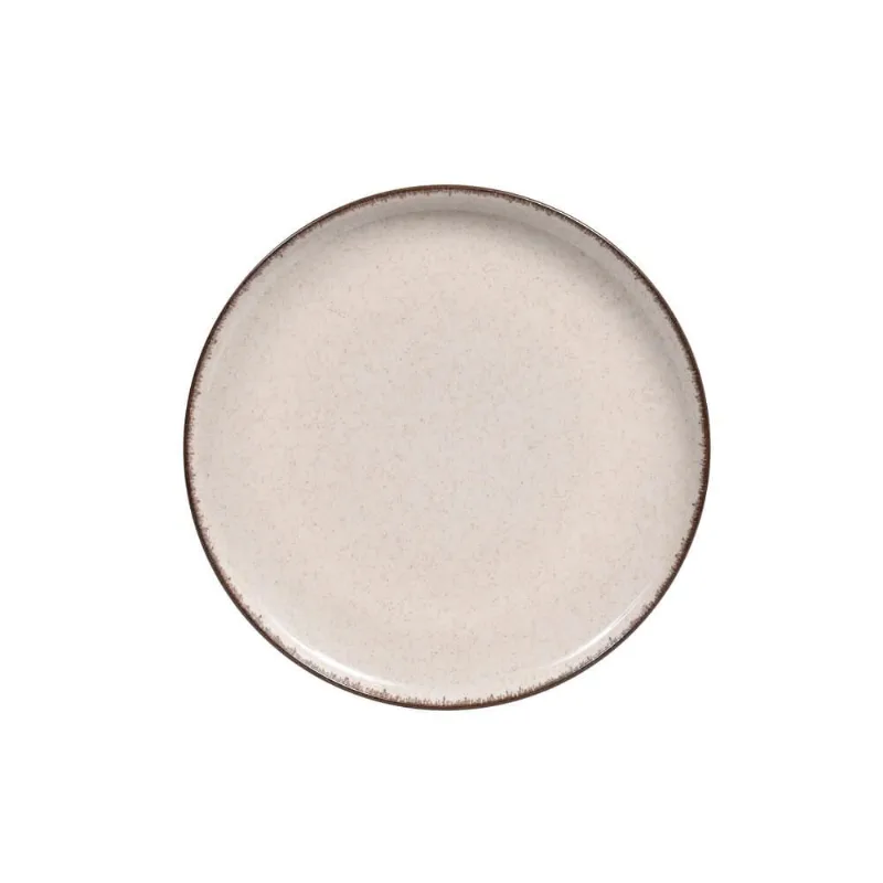 Prato de Sobremesa Mood em Porcelana 19cm Kutahya Canela