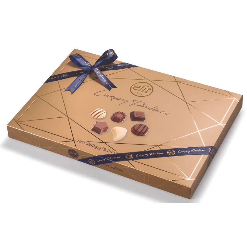 Bombons de Chocolate Luxury Pralinés Elit Caixa 262g