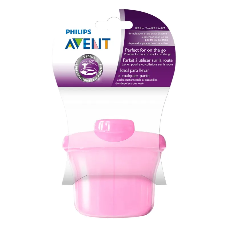 Dosador de Leite em Pó Philips Avent Rosa 260ml 1 Unidade - Philips Avent - Mamães E Bebês