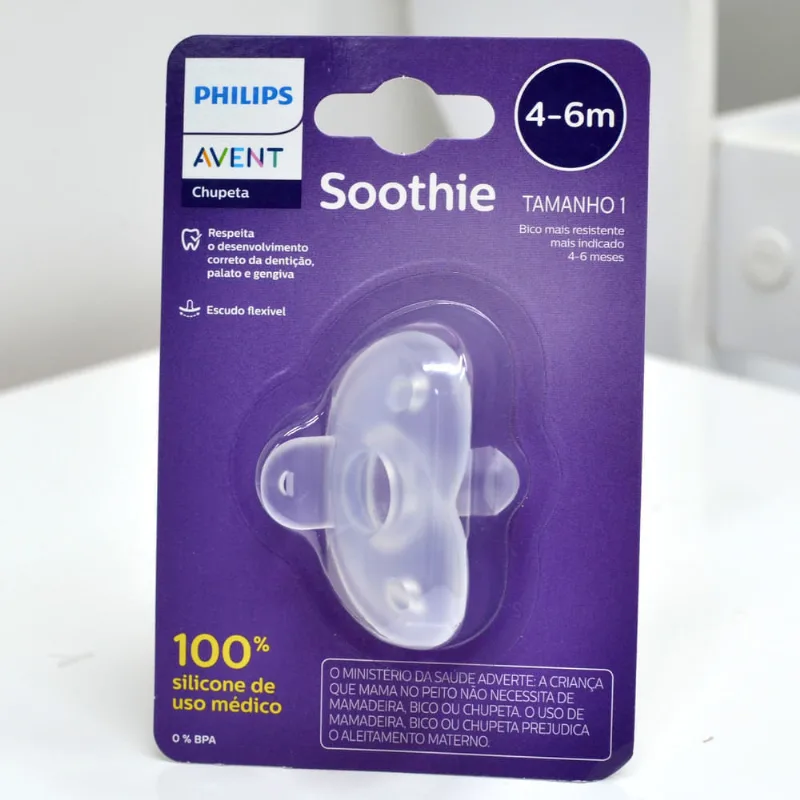 Chupeta Phillips Avent Sootie 4 a 6 meses Neutra SCF099/01