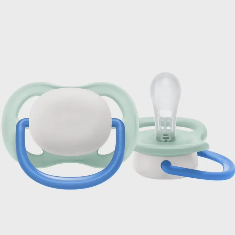 Chupeta ultra air unitária branca/azul 0-6M - philips avent