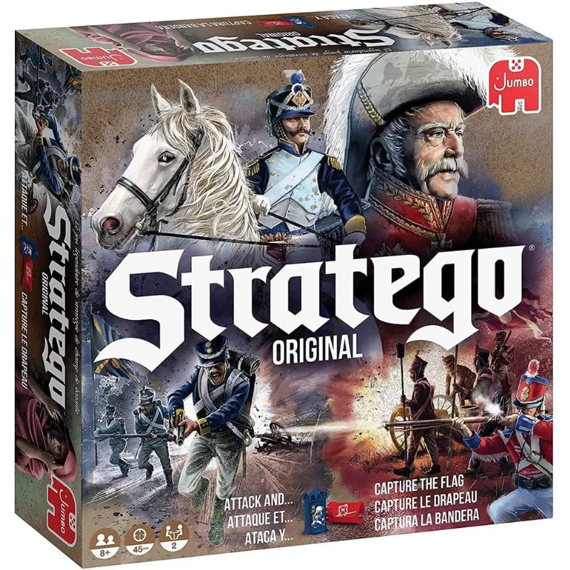 Jumbo, Stratego - Original, Jogo de Tabuleiro Estratégia, 2 Jogadores, 8 + anos