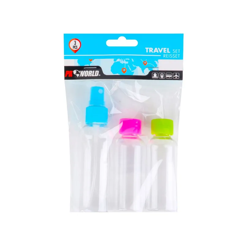 Kit De Frascos De Viagem 3 Pcs Hasiera