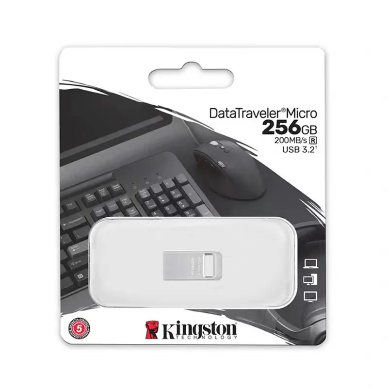 Unidade Flash Usb Kingston Datatraveler Micro De 256 Gb Ul